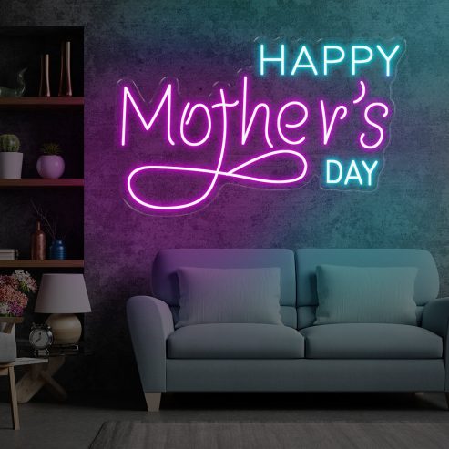 Make Mom Feel Loved: “Happy Mother’s Day” Neon Sign (£380) – The Perfect Mom’s Day Gift