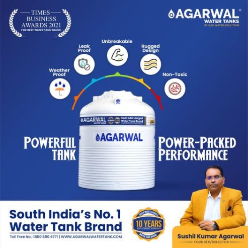 2000 litre water tank price in Hyderabad