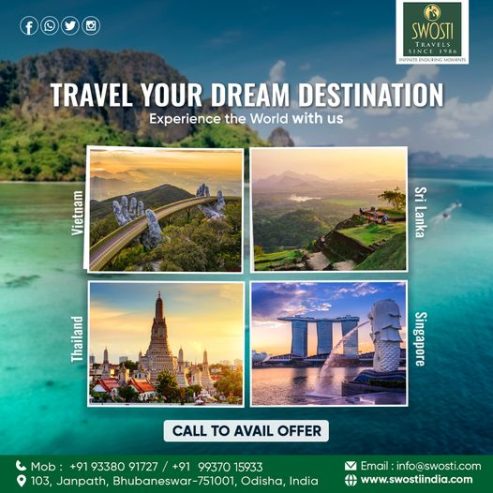 Book All Inclusive International Tour Packages at Swosti