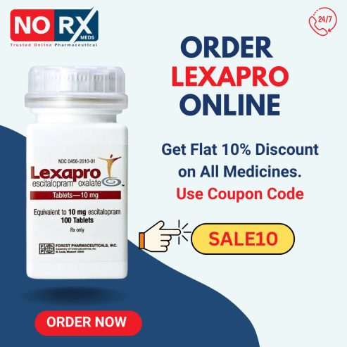 Buy Lexapro Online | Save UPTO 20% on All Medicines at Norexmeds!